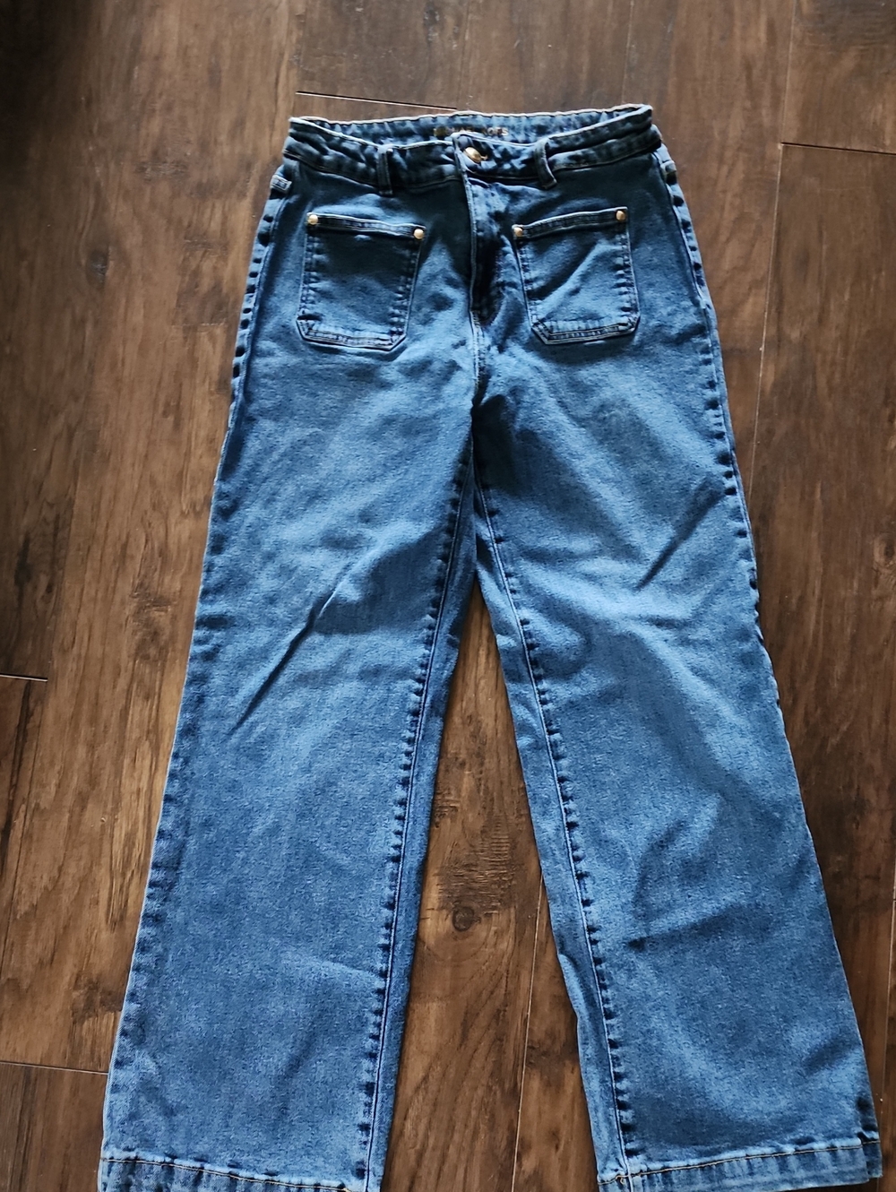 Michael Kors Straight-Leg Jeans in Blue Wash